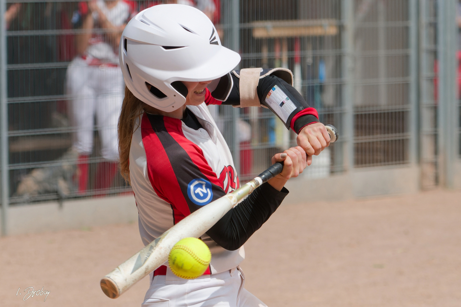 Beim Double Header in Regensburg schlug Annie Stepniak drei Homeruns für die Stuttgart Reds. (Foto: Iris Drobny)