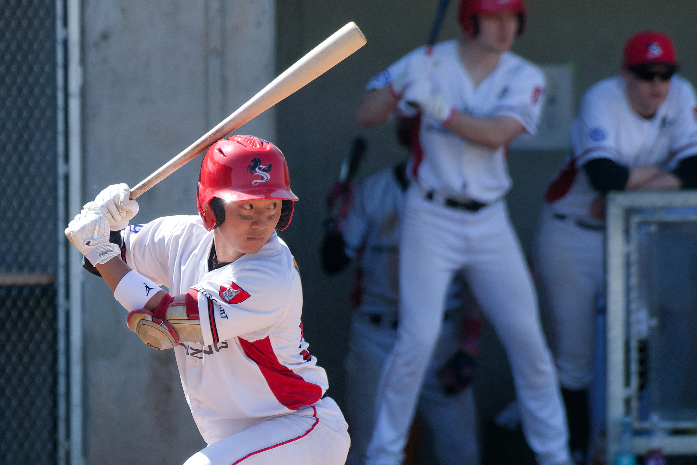 Shogo Ichimura trug mit drei Hits und drei RBI entscheidend zum 11:0-Sieg im 2. Spiel gegen Gauting bei. (Foto: Iris Drobny)